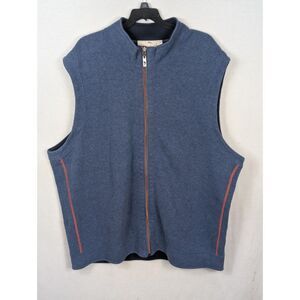 Tommy Bahama Reversible Full Zip Vest Blue Men's Size XL